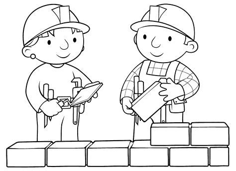 Bob The Builder Coloring Page - Coloring Home