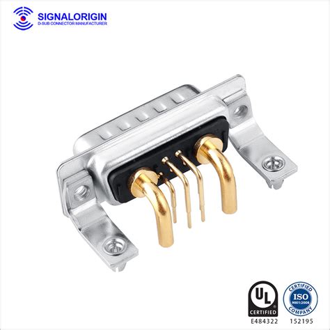 7w2 male right angle combo high power d-connector manufacturers