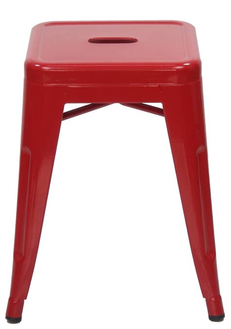 Retro Metal Dining Stool (Red) | Furniture & Home Décor | FortyTwo