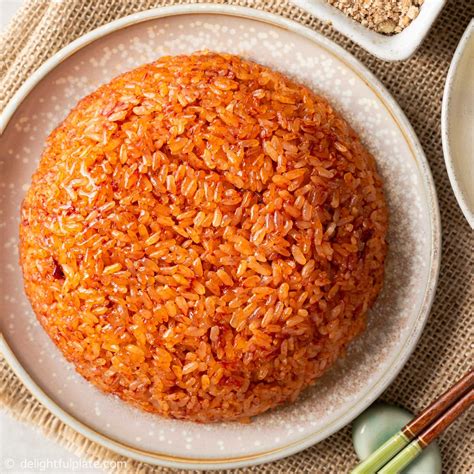 Xôi Gấc (Vietnamese Red Sticky Rice) - Delightful Plate