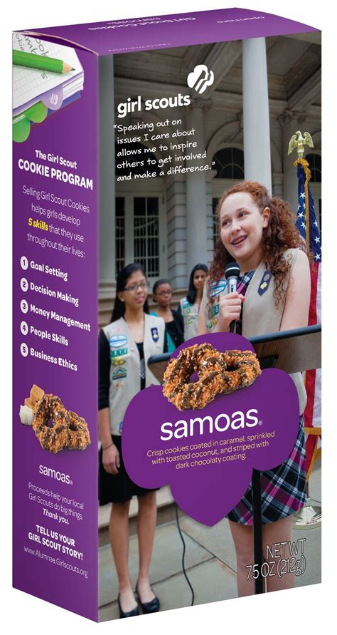 New Girl Scout Cookies - Samoas Box... with Girl Scout from Nassau ...