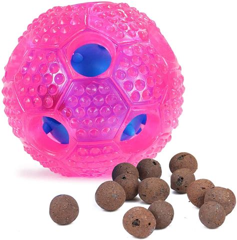 Amerteer Interactive Dog Toys, Dog Chew Toys Ball for Small Medium Dogs, IQ Treat Boredom Food ...