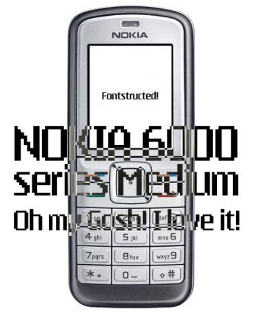 Nokia 6000 series Medium | FontStruct