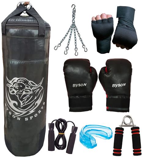 Buy Byson Heavy Punch Boxing Kit Set for Practice (36inch Punching Bag, Boxing Gloves, Hand Wrap ...