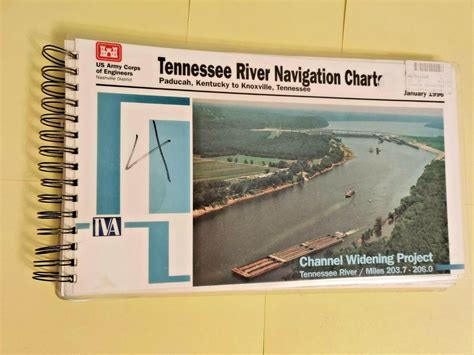 Tennessee River Navigation Charts Map 1996 TVA Army Corps of Engineers | #4548612331