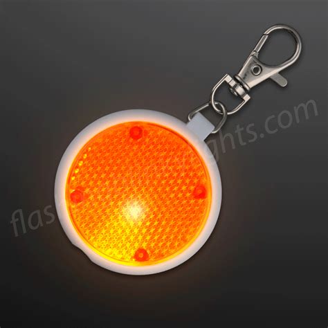 Orange Safety Blinkers, Keychain Flashlight | FlashingBlinkyLights