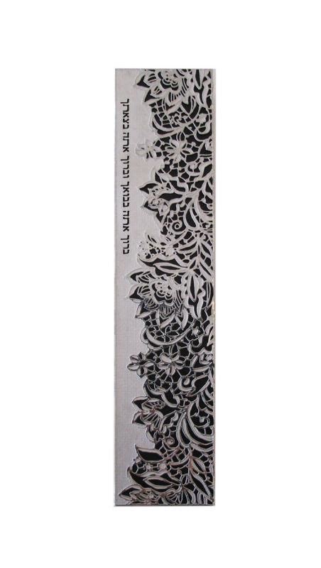 Blessing Stainless Steel Mezuzah - Large by Metalace Art