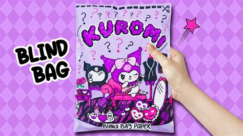 Blind Bag paper 💜 Kuromi 👾 Relaxing ASMR Unboxing SANRIO Blind Bags ...