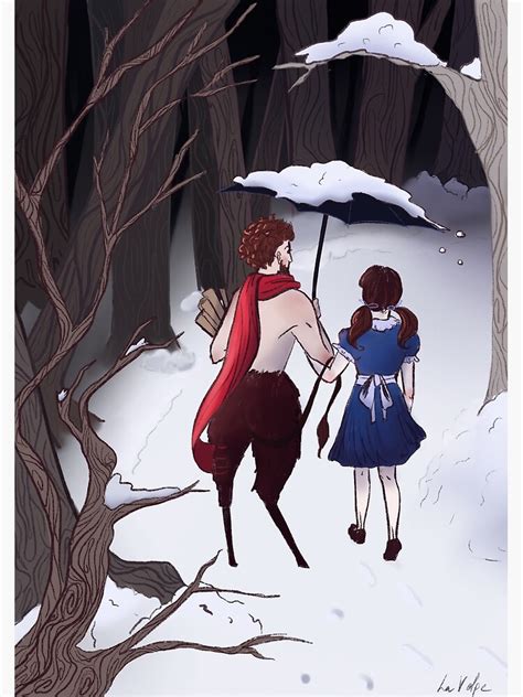 "Lucy and Mr Tumnus" Poster for Sale by Evenloversdrown | Redbubble