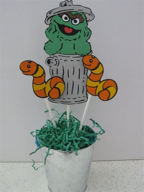 Oscar the Grouch and Slimey Character by HandmadecardsbyHJM, $10.00 ...