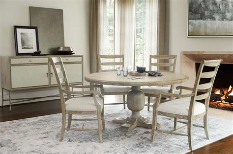 Round Dining Table 387-272, 387-273 by Bernhardt Furniture at Willis Furniture & Mattress