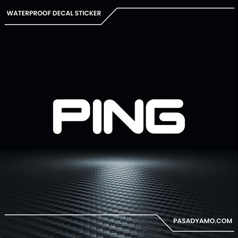 Ping Golf Logo Decal Sticker for Cars Motorcycles Laptops Skateboards 5 ...