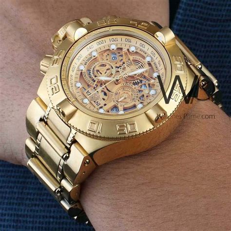 Invicta gold Watch Chronograph for Men | Watches Prime