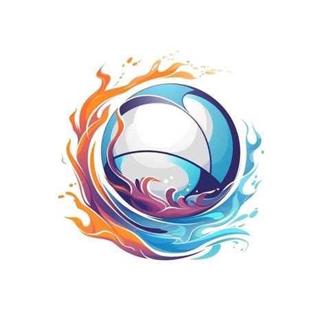 Premium Photo | Volleyball illustration logo isolated background