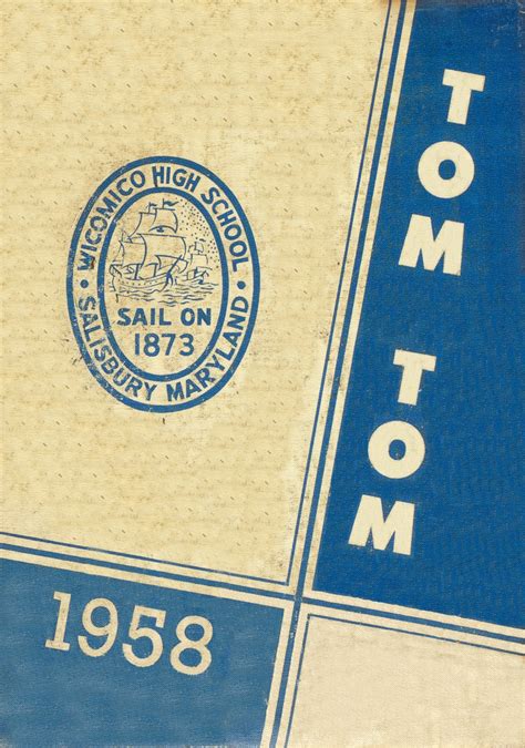 1958 yearbook from Wicomico High School from Salisbury, Maryland for sale