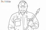 Jason Voorhees Coloring Pages sketch template