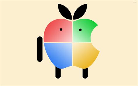 Apple logo with Windows colors wallpaper - Computer wallpapers - #23682