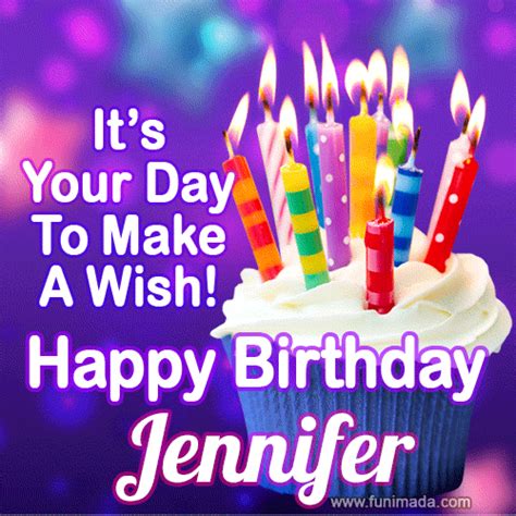 Happy Birthday Jennifer GIFs - Download on Funimada.com