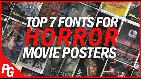 Top 5 Horror Movie Poster Fonts - YouTube