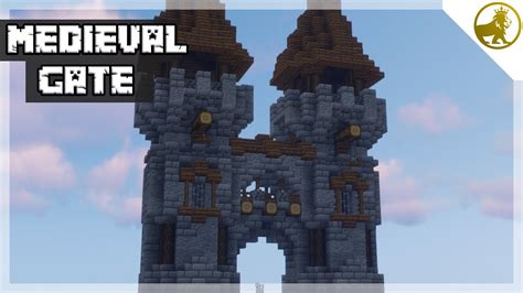 Minecraft | How to Build Medieval Gate | Tutorial Medieval Castle #01 - YouTube