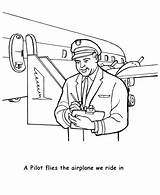 Pilot Coloring Kids Pages Airplane Sheet Coloringpagesfortoddlers  sketch template