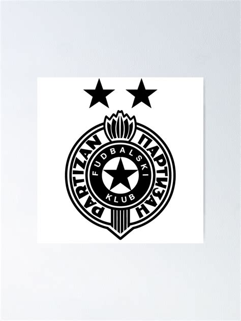 "PARTIZAN BELGRADE - LOGO" Poster for Sale by NelieHeid44 | Redbubble