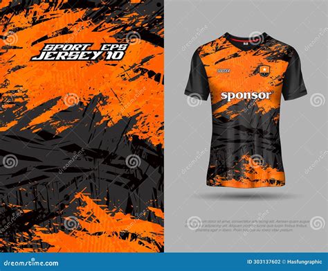 Soccer Jersey T Shirt for Extreme Sports Background Racing Jersey Design Stock Vector ...