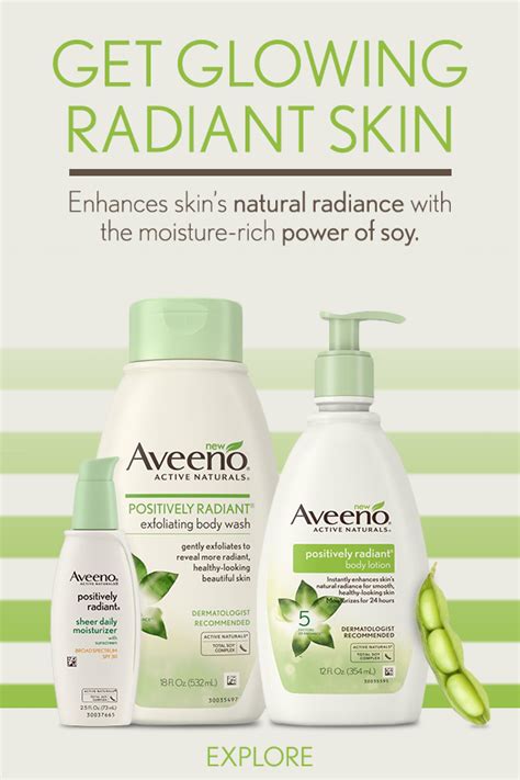 Get glowing, radiant skin with Aveeno: Shake up your skin care routine and unlock skin's natural ...