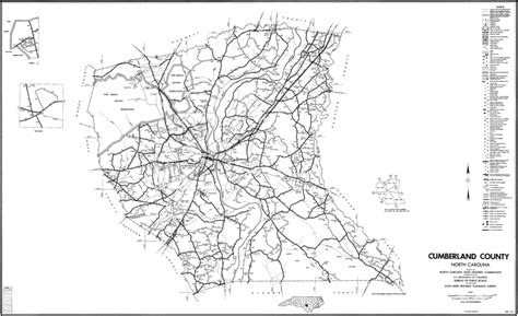 1962 Road Map of Cumberland County, North Carolina