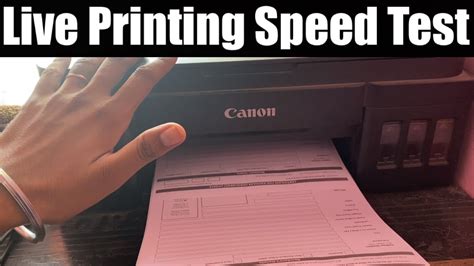 Canon G3010 Printing Speed | Canon Pixma Series Printing Speed Live ...