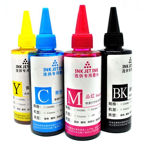 Ink Refill Bottle for Canon Dell HP Printer Ink Cartridges 100ml / Tinta Printer - Black ...