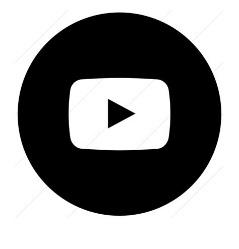 Youtube App Logo Black And White Pictures To - Clip Art Library