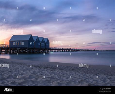 Busselton Jetty at sunset, Western Australia Stock Photo - Alamy