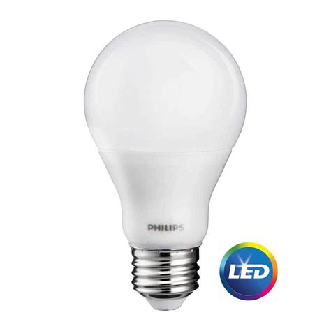 Philips 60W Equivalent CRI90 A19 Dimmable Soft White LED Light Bulb (3 ...