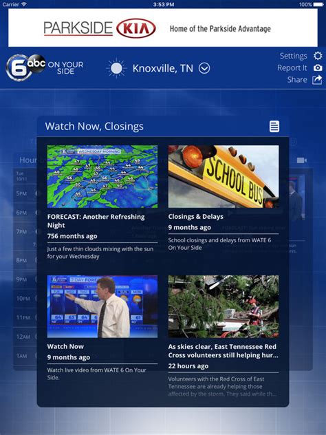 Knoxville Wx - weather from WATE 6 On Your Side - AppRecs