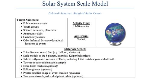 Solar System Scale Model | PBS LearningMedia