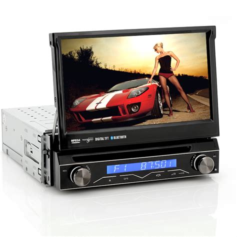 Ecstasy - 1 DIN Car DVD Player with Detachable Front Panel, 7 Inch Flip-Out Touch Screen, Analog ...