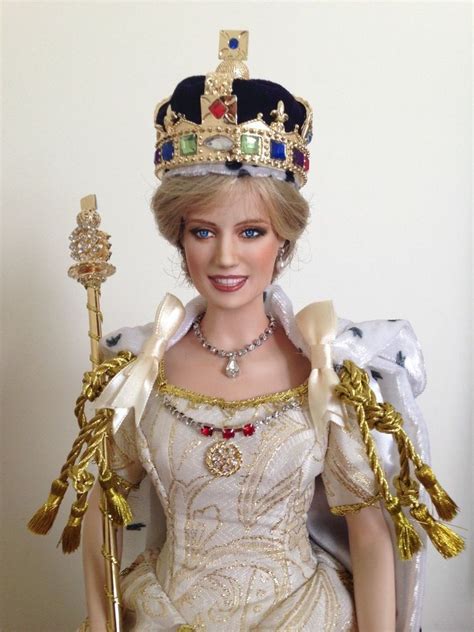 Franklin Mint Princess Diana porcelain Doll as Queen Repaint OOAk ...