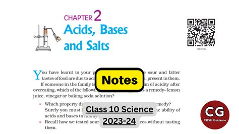 Acids, Bases, and Salts Class 10 Notes: Key Concepts and Definitions ...