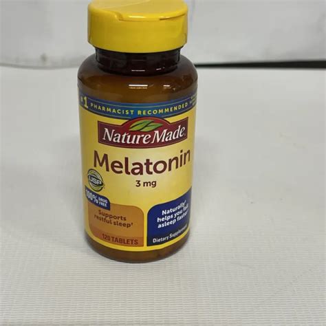 NATURE MADE MELATONIN 3 MG 120 TABLETS SEALED BOTTLES EXP 03/2024 New $8.99 - PicClick