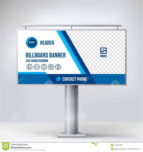 Billboard Design, Template Banner For Outdoor Advertising with regard ...