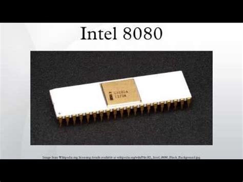 Intel 8080 - YouTube