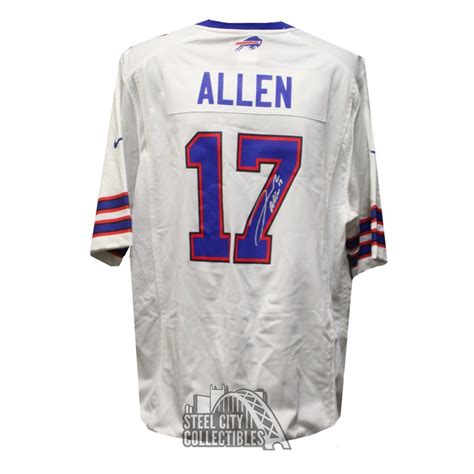 Josh Allen Autographed Buffalo Bills White Nike Jersey - BAS | Steel ...