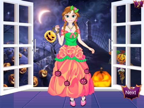 🕹️ Play Frozen Anna And Elsa First Halloween Game: Free Online Frozen ...