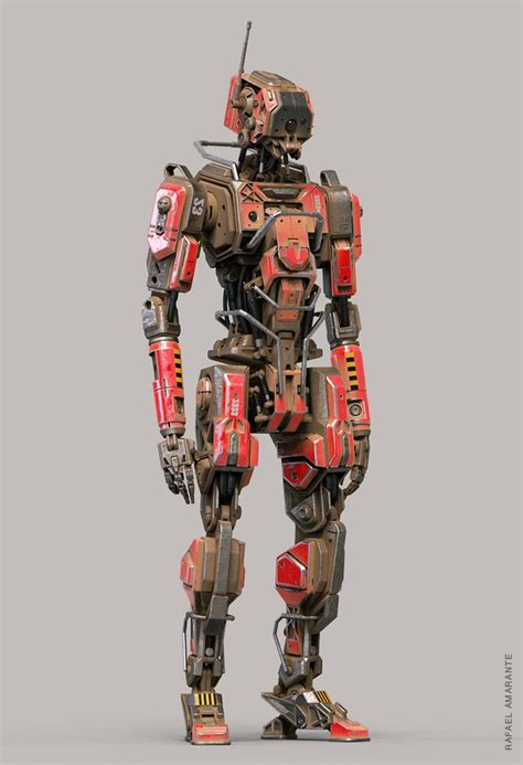 2323 on Behance | Futuristic robot, Robot concept art, Robot art