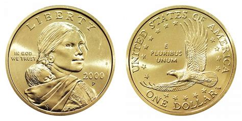 2000 P Sacagawea Dollar "Cheerios Dollar" - Boldy Detailed Tail ...