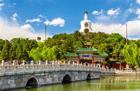 Beihai Park, Beijing, China jigsaw puzzle in Bridges puzzles on TheJigsawPuzzles.com