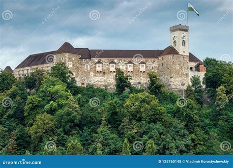 Ljubljana Castle in Ljubljana, Slovenia Stock Image - Image of blue, historic: 125760145