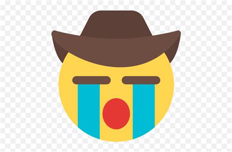 Crying - Illustration Emoji,Crying Cowboy Emoji - free transparent ...