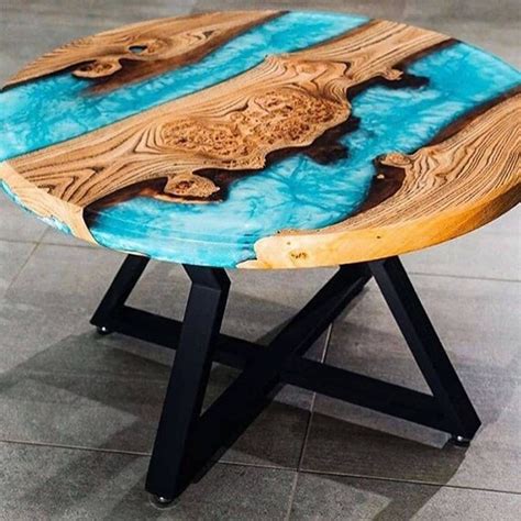 Epoxy Table blue epoxy table | Etsy